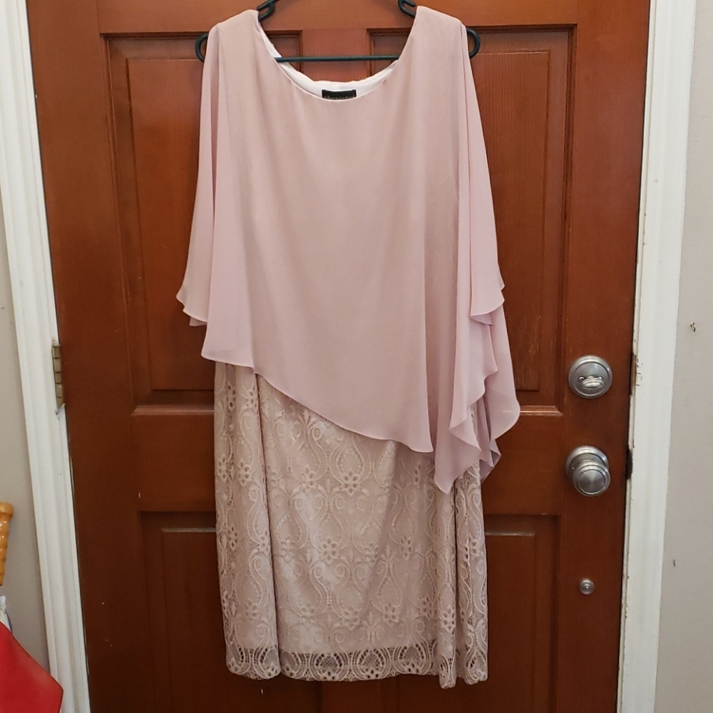 Beautiful blush colored plus size dress